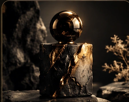 Exclusive niche perfume presentation